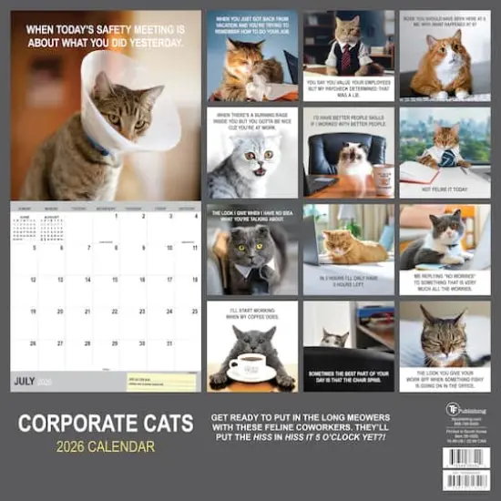 2026 Corporate Cats Wall Calendar {6}