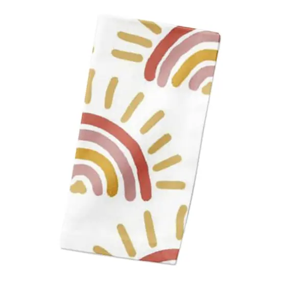Sun Print Cotton Twill Napkin Sunset {3}