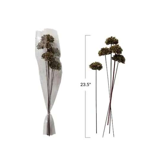 Hello Honey&reg; 23.5" Dried Natural Sesame Flower Stems, 5ct. Green {5}