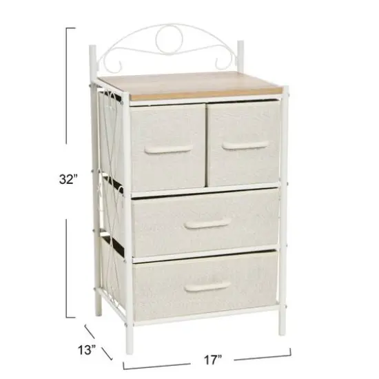 Household Essentials Victoria 32" 4-Drawer Dresser Coastal Oak {4}