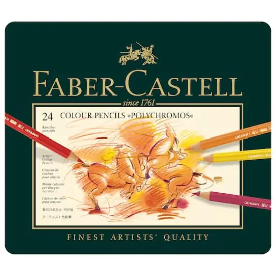 Faber-Castell Polychromos 24 Color Pencil Set {1}