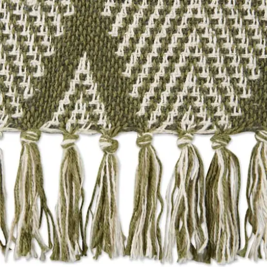 DII&reg; Olive Green Tone Multi Diamond Throw {3}