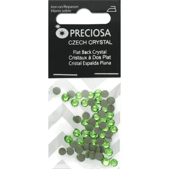 John Bead Preciosa VIVA12 Hot Fix Flatback Czech Crystals, SS16 Black Diamond {2}