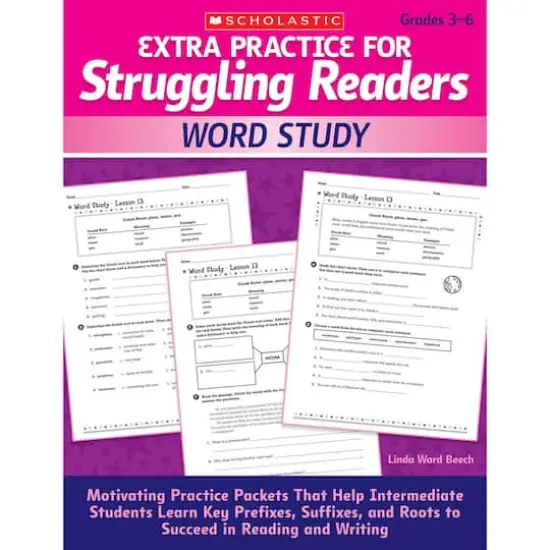 Scholastic Teaching Resources Extra Practice for Struggling Readers: Word Study, Grades 3-6 {1}