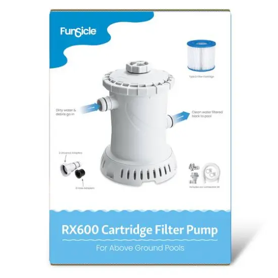 Funsicle RX600 Cartridge Filter Above Ground Pool Pump {5}