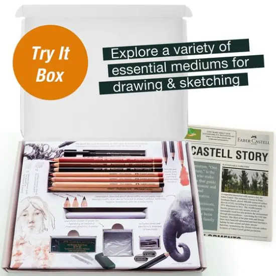 Faber-Castell&reg; Dry Mediums Art & Graphic Try It Box Set {4}