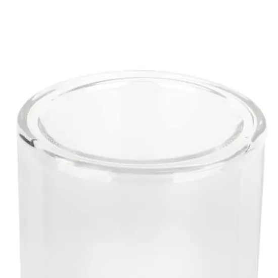 6" Clear Glass Dual Cylinder Candle Holder by Ashland&reg; {4}
