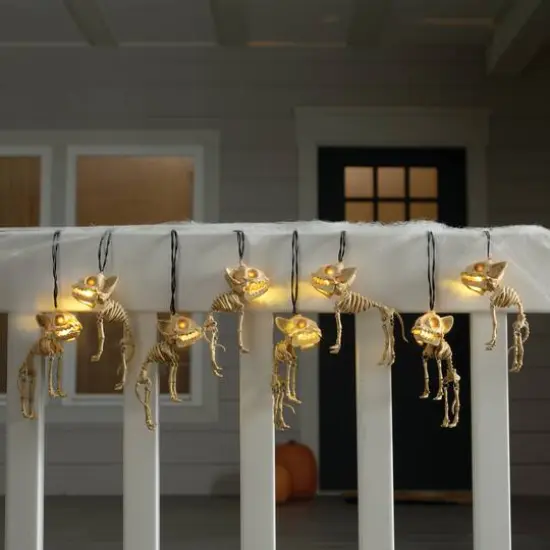 8ct. Skeleton Cats Icon LED String Lights by Ashland&reg; {3}