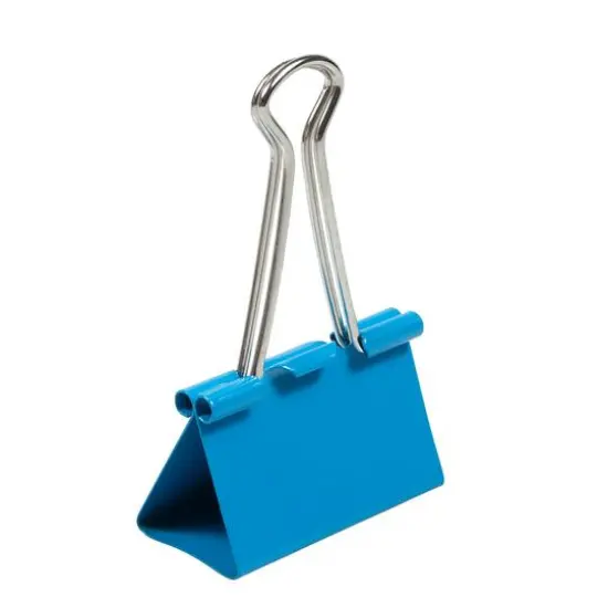 JAM Paper 1.5" Binder Clips, 12ct. Blue {5}