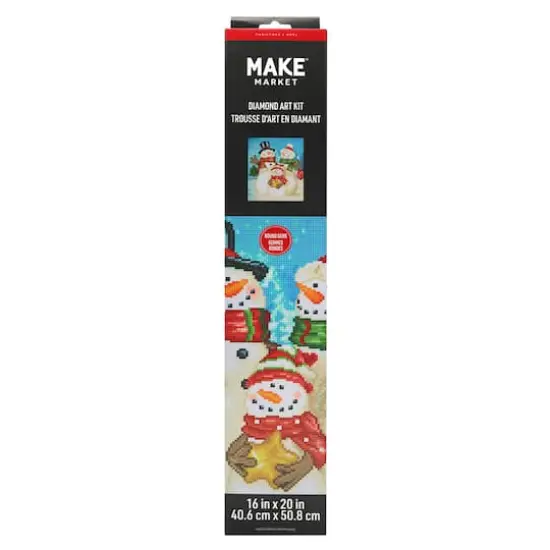 16" x 20" Snowman Diamond Art Kit by Make Market&reg; {1}
