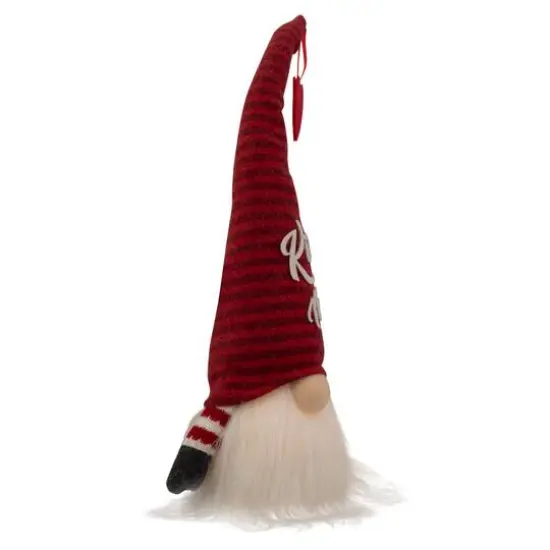14" Lighted Red Striped 'Kiss Me' Valentine's Day Gnome {6}