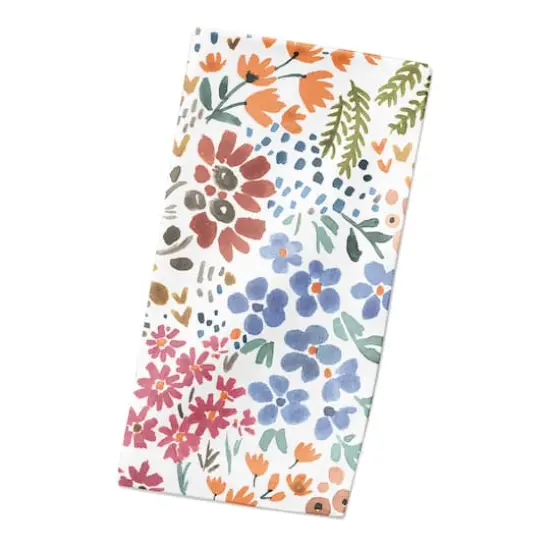 Bright Multi Floral 10" x 10" Cotton Twill Napkin {3}
