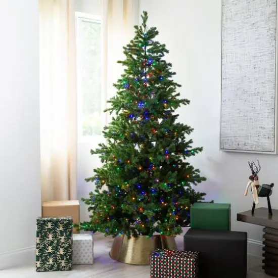 7.5ft. Pre-Lit California Spruce Artificial Christmas Tree, Color-Changing LED Lights {3}