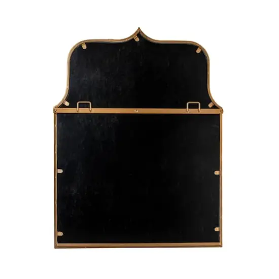 Hello Honey&reg; Antique Goldleaf Arched Floor Length Metal Framed Wall Mirror {6}