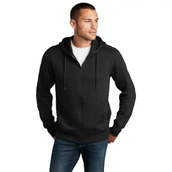 District&reg; Perfect Weight&reg; Fleece Full-Zip Hoodie Jet Black {4}
