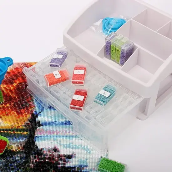 Sparkly Selections Diamond Painting Storage Container with 48 Bottles {3}