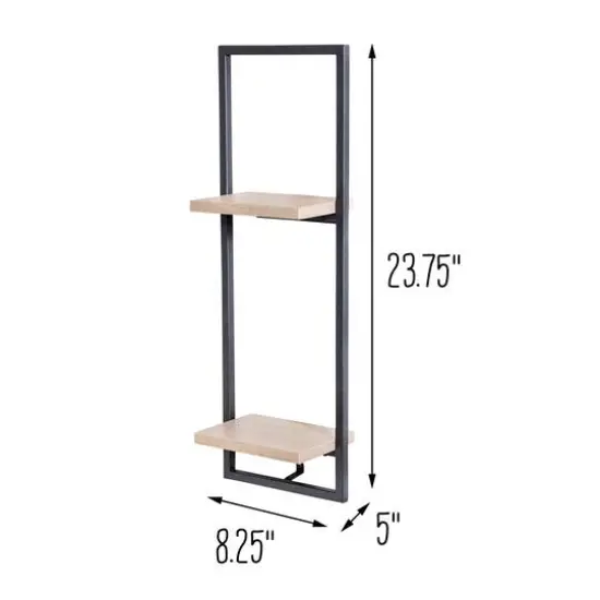 Honey Can Do 2-Tier Floating Wall Shelf {6}