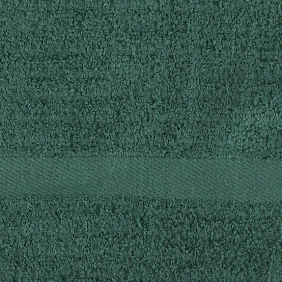 DII&reg; Solid Dark Green Waffle Terry Dishtowel, 4ct. {8}