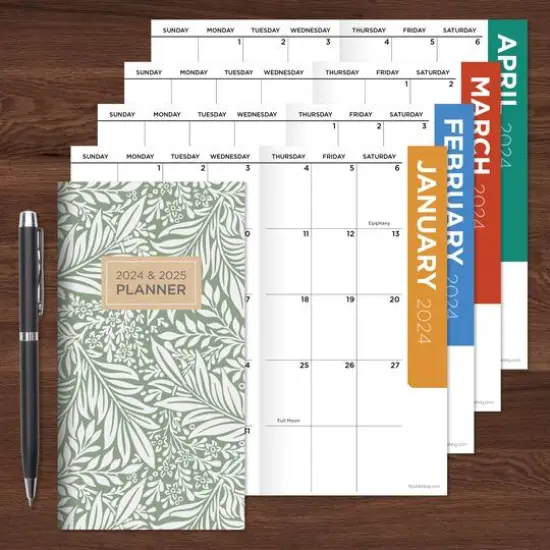 2024-2025 Earthly Toile Monthly Pocket Planner {5}