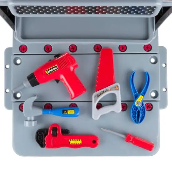 Toy Time Woodworking & Mechanic Workshop Tool Bench {7}