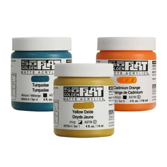 Golden&reg; SoFlat Matte Acrylic Paint, 4oz. Cobalt Teal {2}