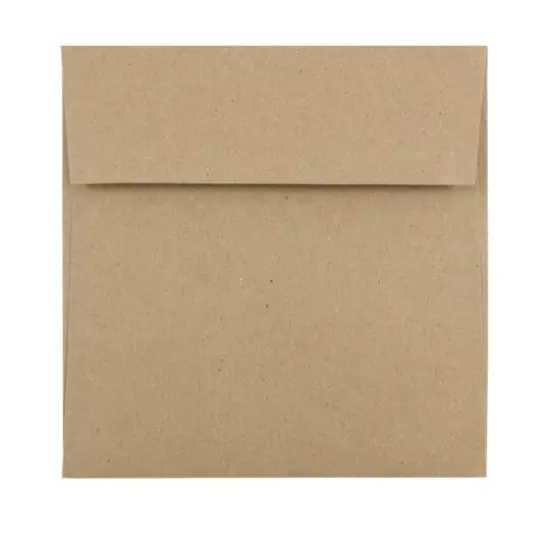 JAM Paper 5.5" x 5.5" Square Premium Invitation Envelopes, 25ct. Brown Kraft Paper Bag {2}