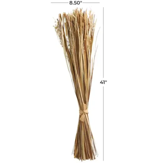 41" Brown Dried Plant Floral Bouquet Grass Natural Foliage with Reed Accents {6}