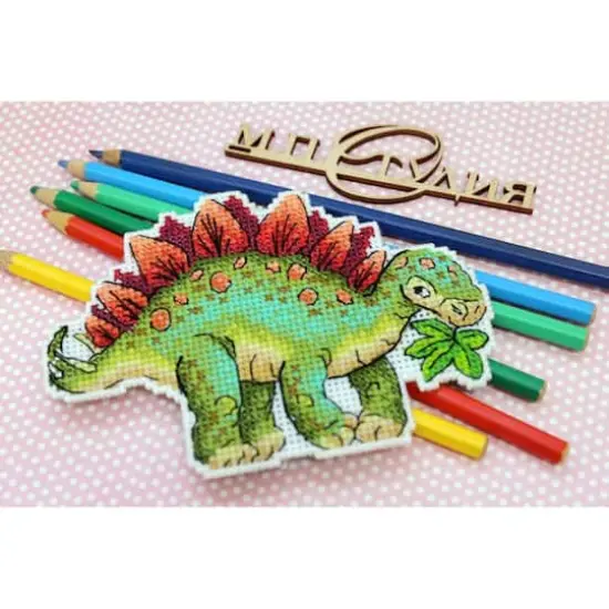 MP Studia Stegosaurus Cross Stitch Kit {4}