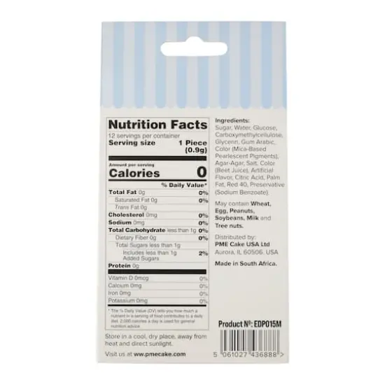 PME Cake Sweet Street&reg; Pink Shimmer Bows Icing Decorations {6}