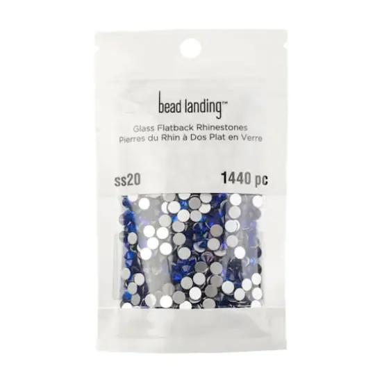 SS20 Glass Flatback Rhinestones by Bead Landing&trade; Sapphire {4}