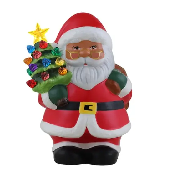 Mr Christmas 9" Nostalgic Santa Ceramic Figure {1}