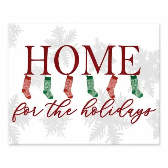 Home For Holidays Stockings Tabletop Canvas {1}