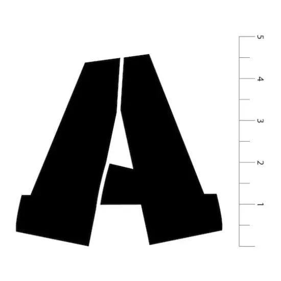 4.5" Comic Serif Alphabet Stencils by Craft Smart&reg; {4}