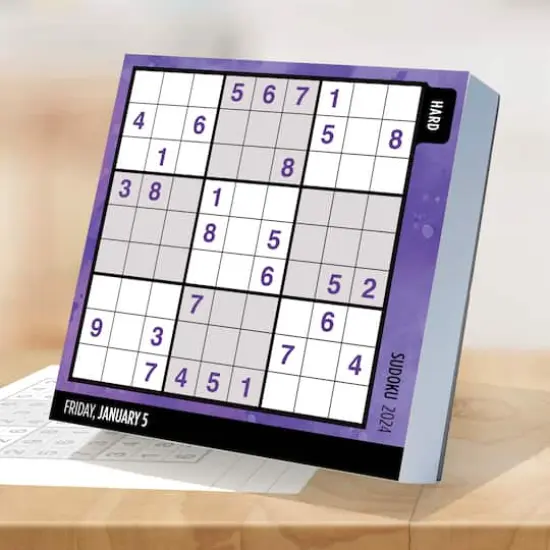 TF Publishing 2024 Sudoku Puzzles Daily Desktop Calendar {4}