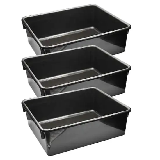 Romanoff&reg; Double Stowaway&reg; Tray, 3ct. Black {1}