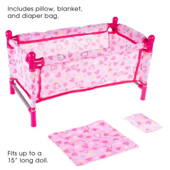 Mini Pack & Play Crib Baby Doll Bed & Playpen {4}