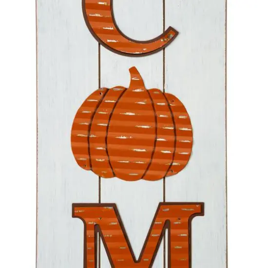Glitzhome&reg; 42" Fall Wooden Welcome Porch Sign {8}