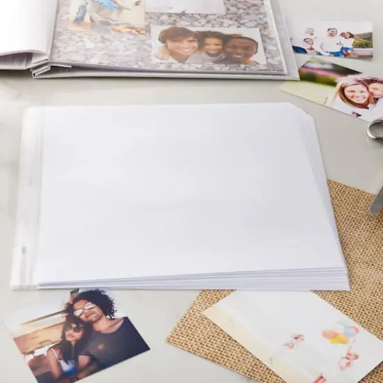 12" x 12" White Scrapbook Refill Pages by Recollections&trade;, 10 Sheets {3}