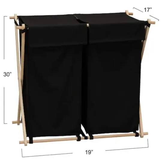 Household Essentials X-Frame Laundry Sorter Black {4}
