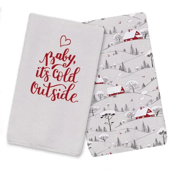 Baby Its Cold Outside Tea Towels - Set of 2 {1}