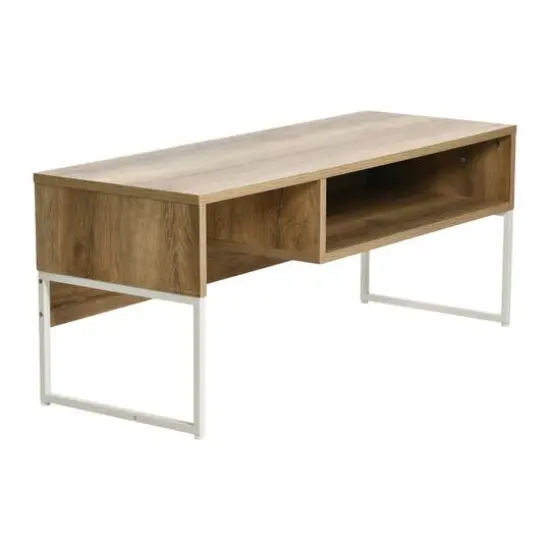 Household Essentials 43" Wrap TV Stand Coastal Oak {6}