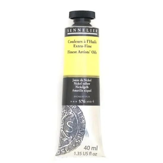 Sennelier Artists' Oil Color, 40mL 576 Nickel Yellow S4 {1}