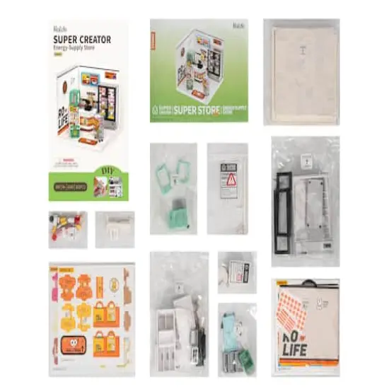 Rolife&reg; Super Creator Energy Supply Store DIY Miniature Kit {7}