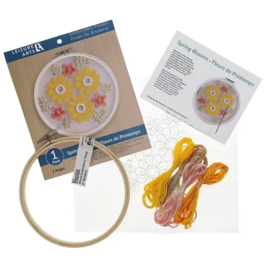 Leisure Arts&reg; Spring Blooms Embroidery Kit {4}