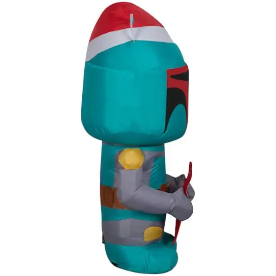 4ft. Airblown&reg; Inflatable Christmas Boba Fett with Stocking {3}