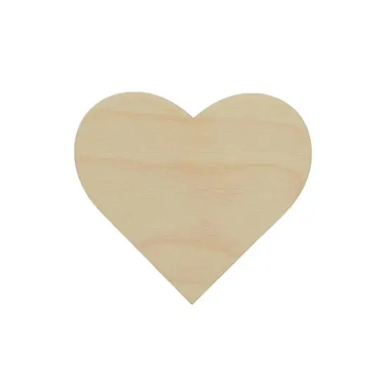 Essentials by Leisure Arts Flat Wood Heart, 24ct. {3}