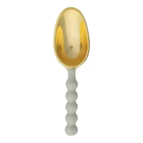 Hello Honey Enameled Aluminum Scoop with Ball Handle, Gold Finish, Mint Color {4}