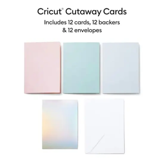 Cricut&reg; R40 Cutaway Cards, Pastel Sampler {3}