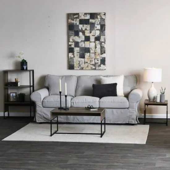 Household Essentials 18" Wrap End Table Ashwood {5}