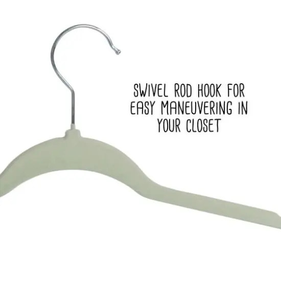 Honey Can Do Light Green Slim-Profile Non-Slip Velvet Hangers, 35ct. {5}